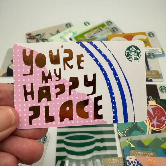 Lot of 24 Starbucks Cards 2015 to 2019 Year of The Monkey & Dog Braille– NICE! - Picture 10 of 12